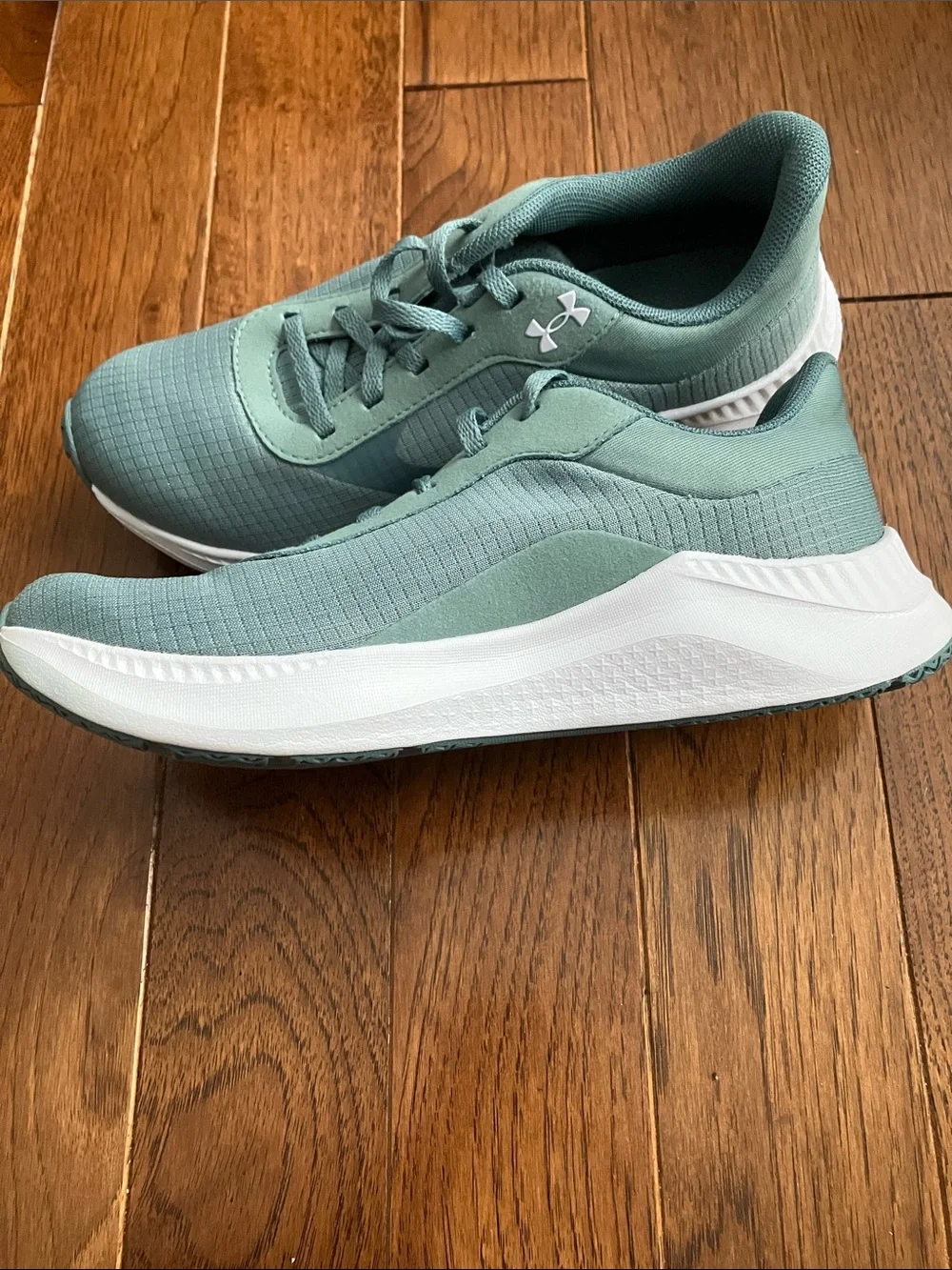 Under Armour Sage Green Mesh Athletic Sneakers